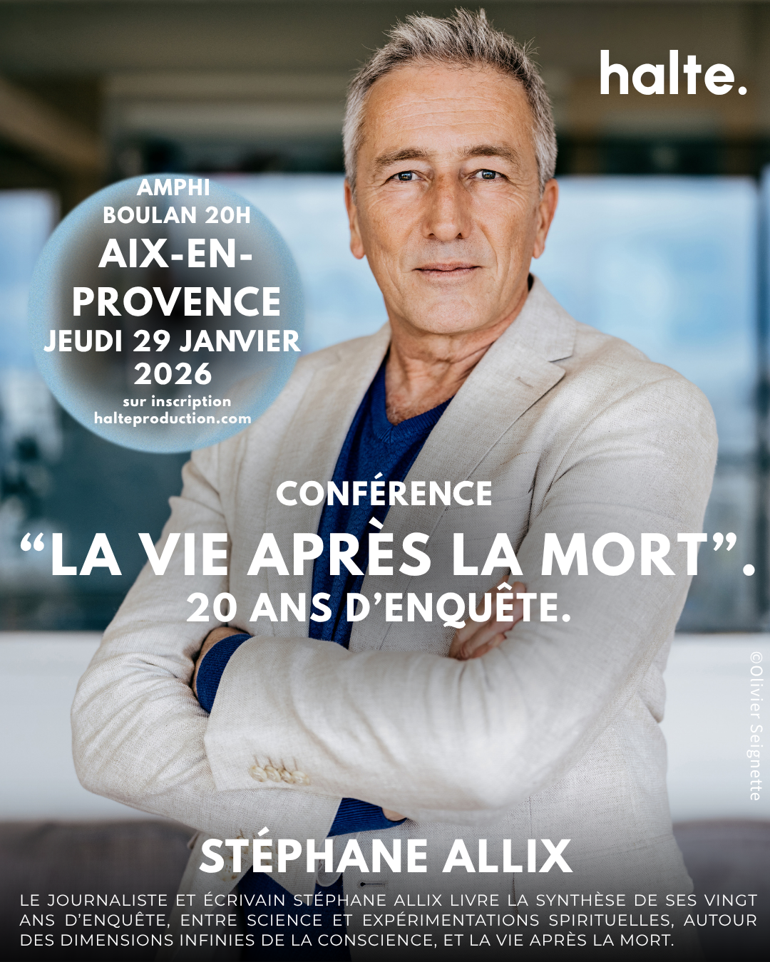 conference stephane allix inrees la vie apres la mort, la mort n'existe pas mediumnité rencontre experiences extraordinaires au dela