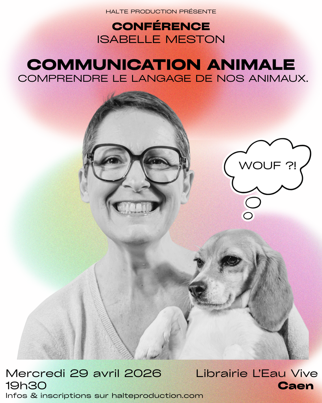 conference Isabelle halteMeston communication animale mediumnité connaissance de soi conference halte caen sortie evenement