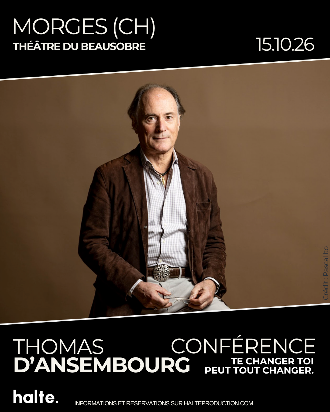 theatre de beausobre conference thomas d'ansembourg Suisse Geneve Lausanne cnv connaissance de osi halte production. morges